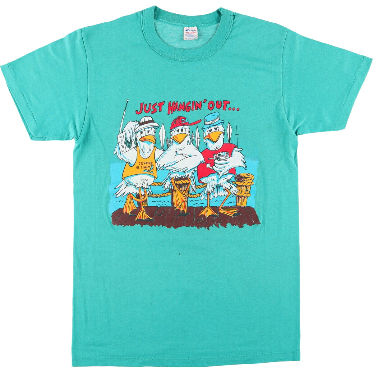 古着 80'S チャンピオン Champion トリコタグ スポーツプリントTシャツ USA製 メンズM相当 ヴィンテージ /eaa552591 【中古】 【250531】 【SS2603_10】