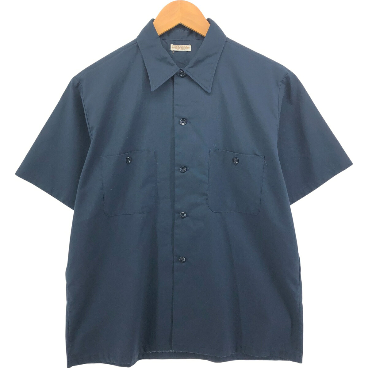 古着 70'S~ PENN PREST 半袖 ポリコットンシャツ ボックスシャツ メンズM相当 ヴィンテージ /eaa552728 【中古】 【250525】 【SS2603_30】