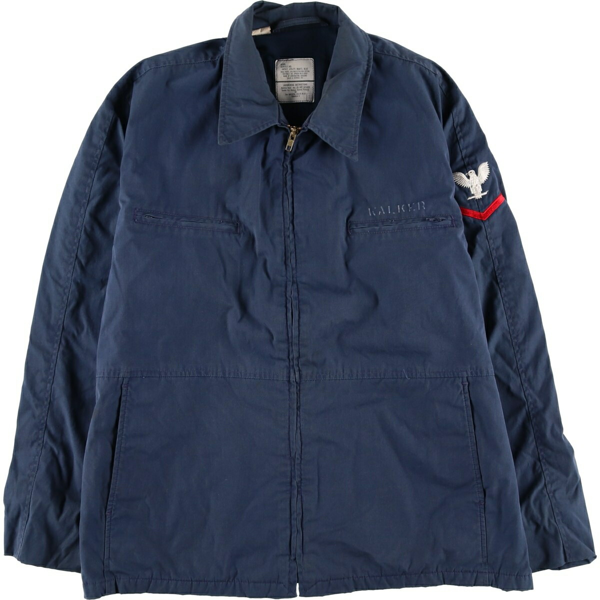 古着 90'S 米軍実品 U.S.NAVY ミリタリー ユーティリティジャケット USA製 48L メンズL相当 ヴィンテージ /eaa553071 【中古】 【260108】