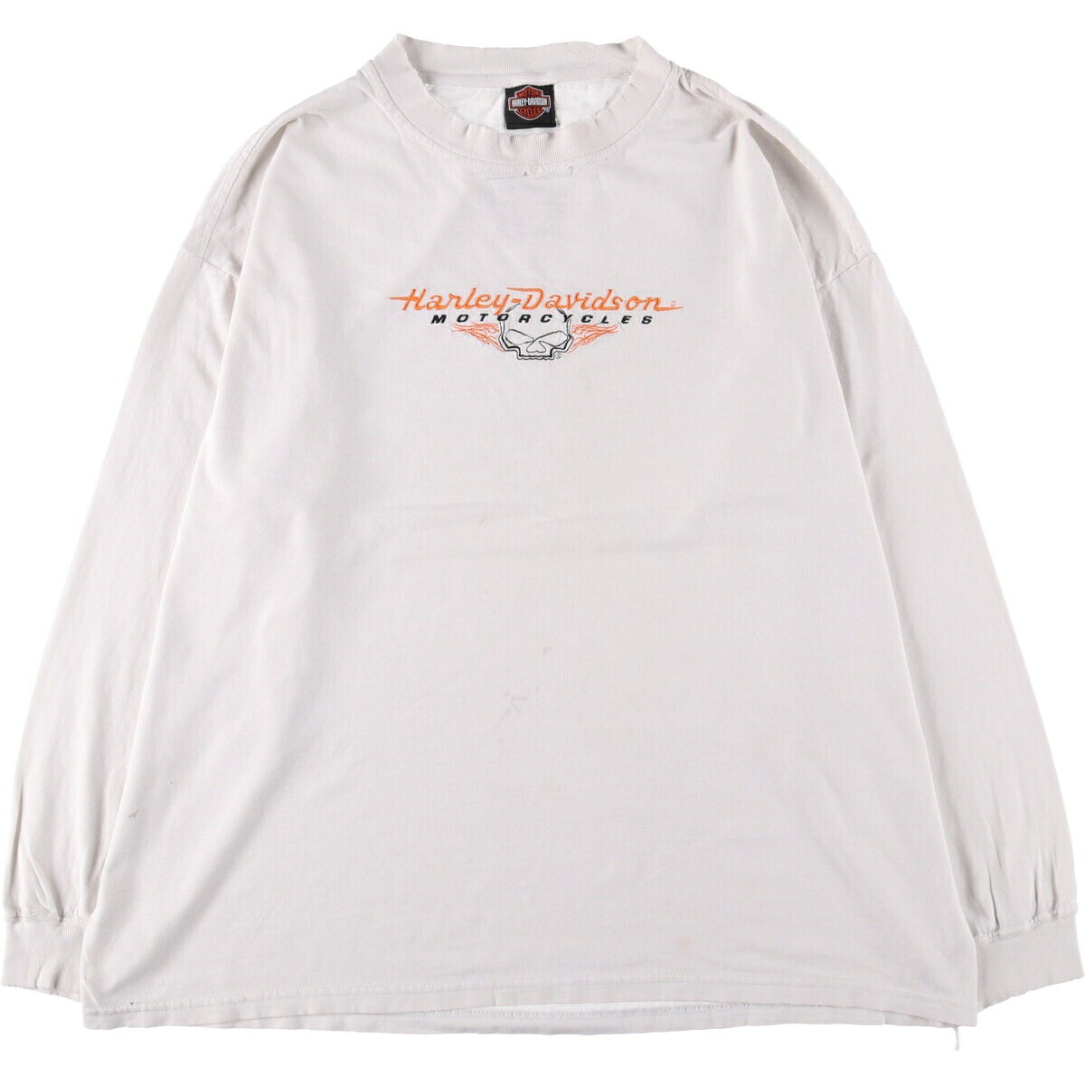 古着 ハーレーダビッドソン Harley-Davidson ドクロ柄 スカル柄 ロングTシャツ ロンT メンズXL相当 /eaa554244 【中古】 【250606】 【SS2603_30】