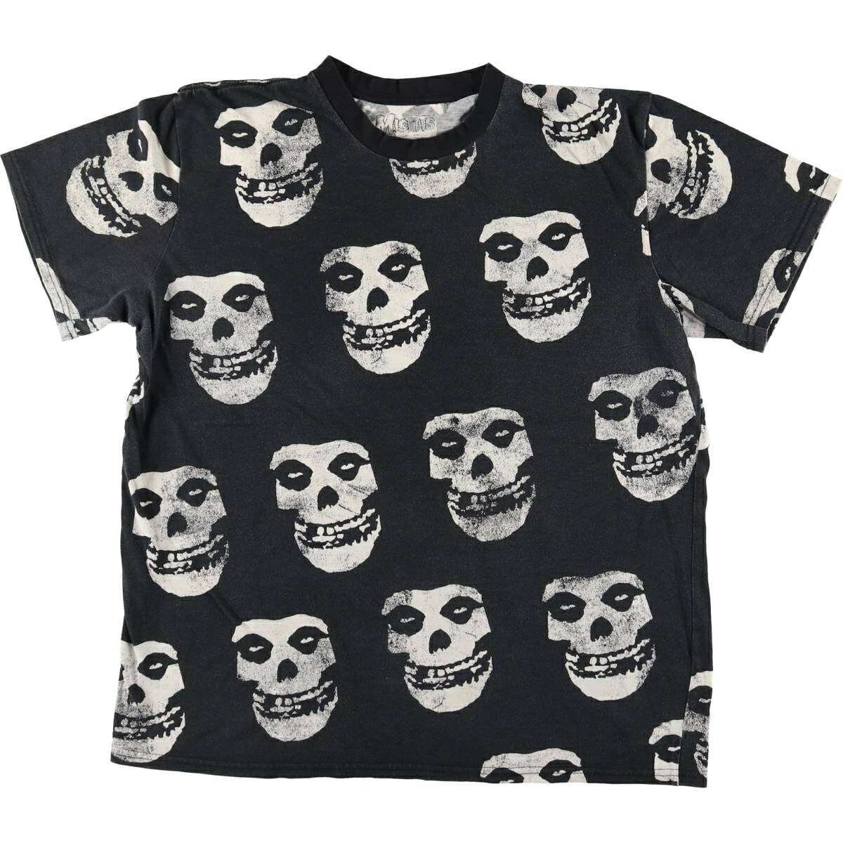 古着 MISFITS ミスフィッツ ドクロ柄 スカル柄 バンドTシャツ バンT メンズL相当 /eaa554387 【中古】 【250609】 【SS2603_30】