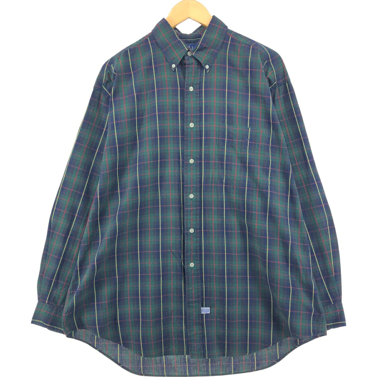 古着 ラルフローレン Ralph Lauren THE BIG SHIRT 長袖 ボタンダウンチェックシャツ メンズXL相当 /eaa555136 【中古】 【250607】 【SS2603_10】
