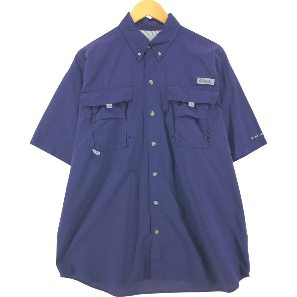 古着 コロンビア Columbia PFG OMNI-SHADE ボタンダウン 半袖 フィッシングシャツ メンズXL相当 /eaa555721 【中古】 【250606】 【SS2603_30】