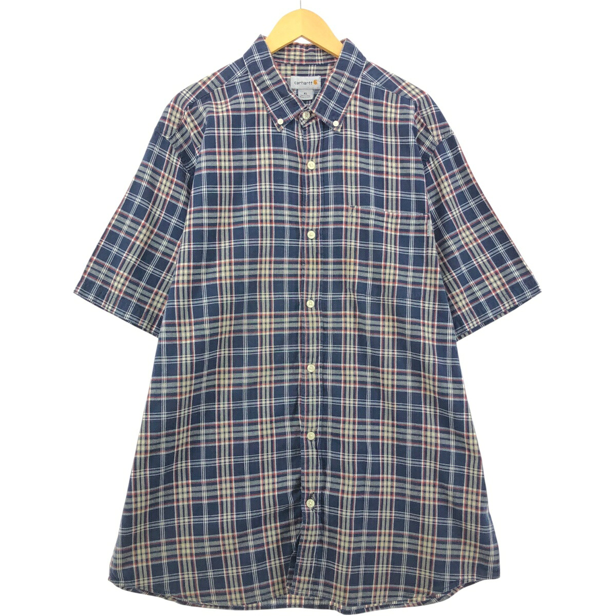 古着 カーハート Carhartt チェック柄 半袖 ワークシャツ メンズXL相当 /eaa555741 【中古】 【250615】 【SS2603_10】