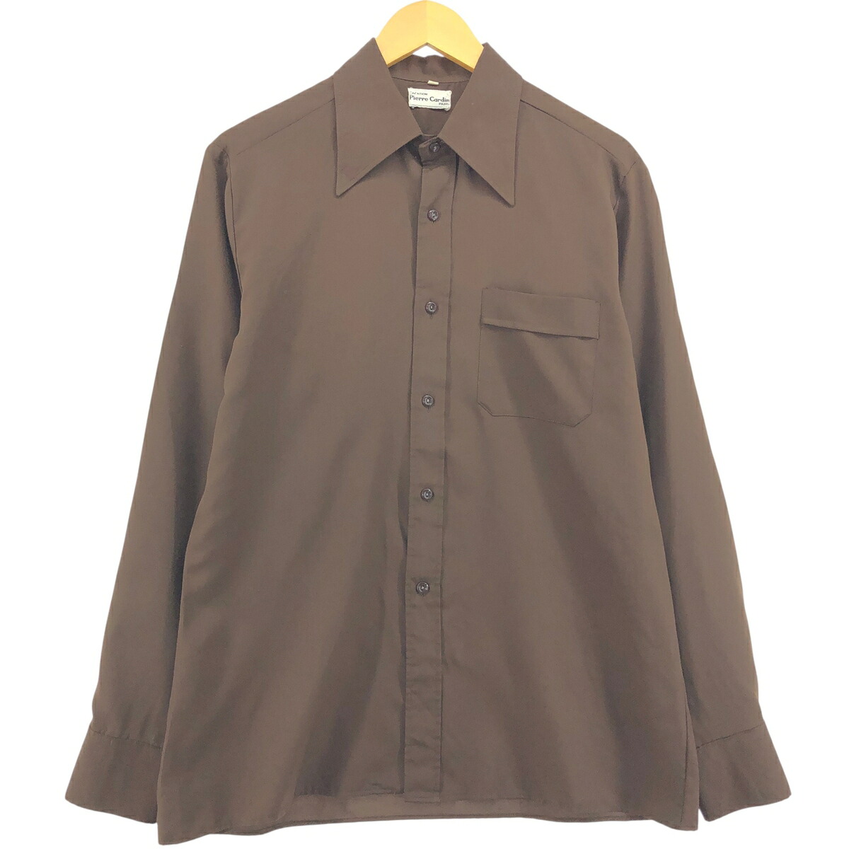 古着 70'S ピエールカルダン Pierre Cardin 長袖 ポリシャツ メンズL相当 ヴィンテージ /eaa555861 【中古】 【250616】｜古着屋JAM