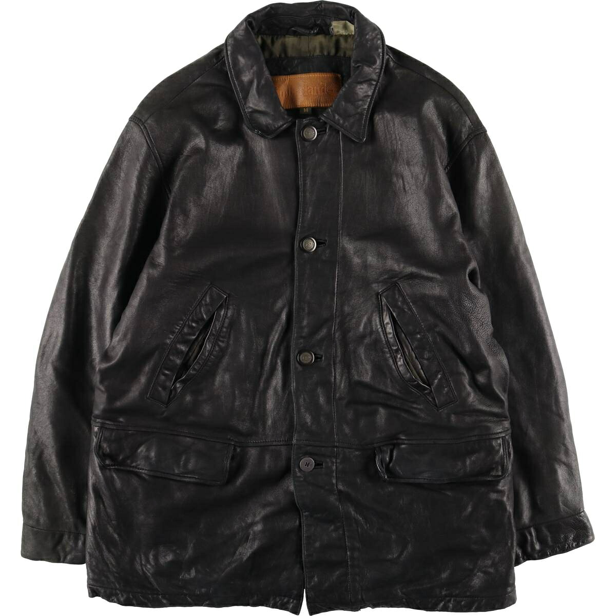 古着 90~00'S ティンバーランド Timberland レザーカーコート メンズM相当 ヴィンテージ /eaa555928 【中古】 【260116】
