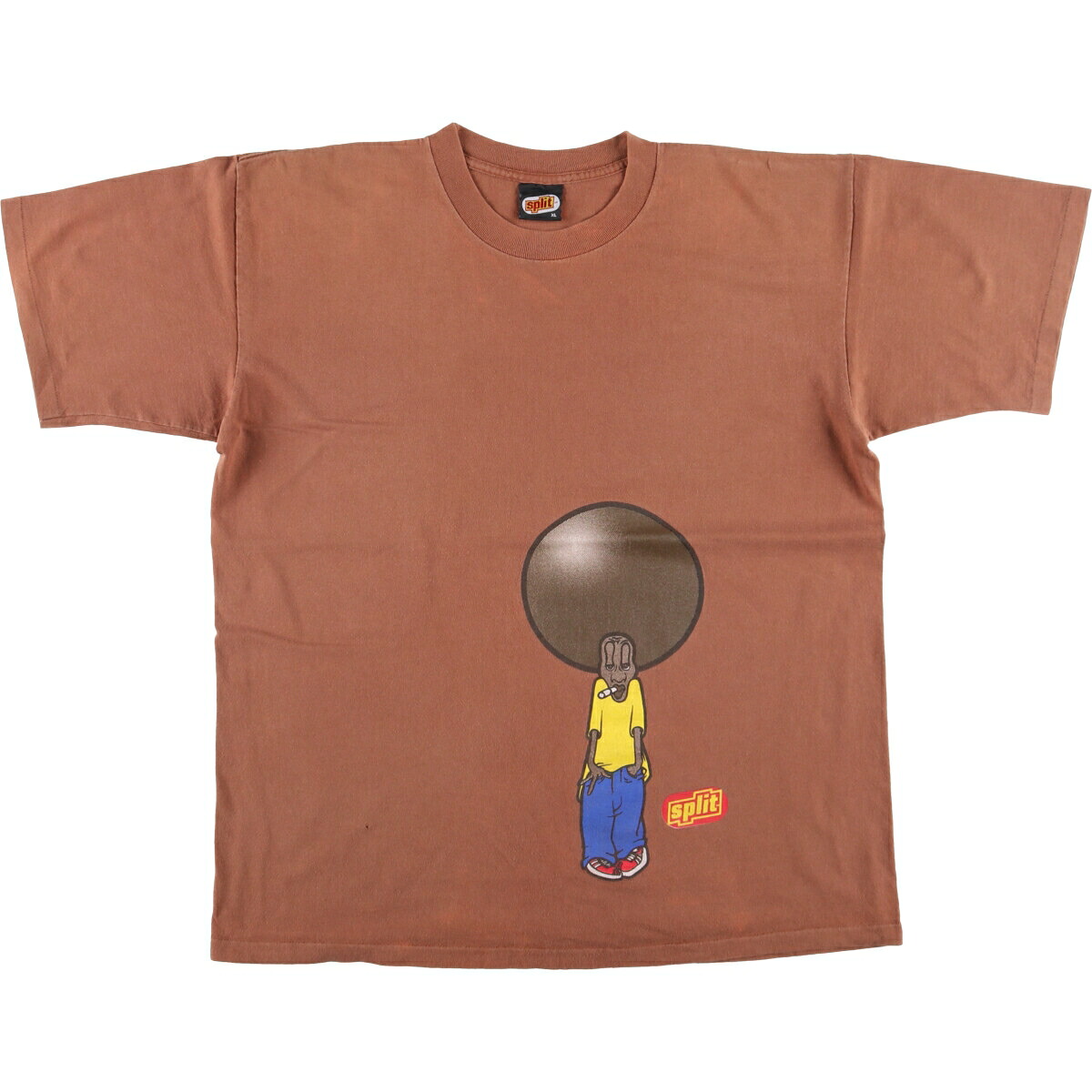 古着 90'S スプリット SPLIT 半袖 プリントTシャツ USA製 メンズXL相当 ヴィンテージ /eaa556865 【中古】 【250603】｜古着屋JAM