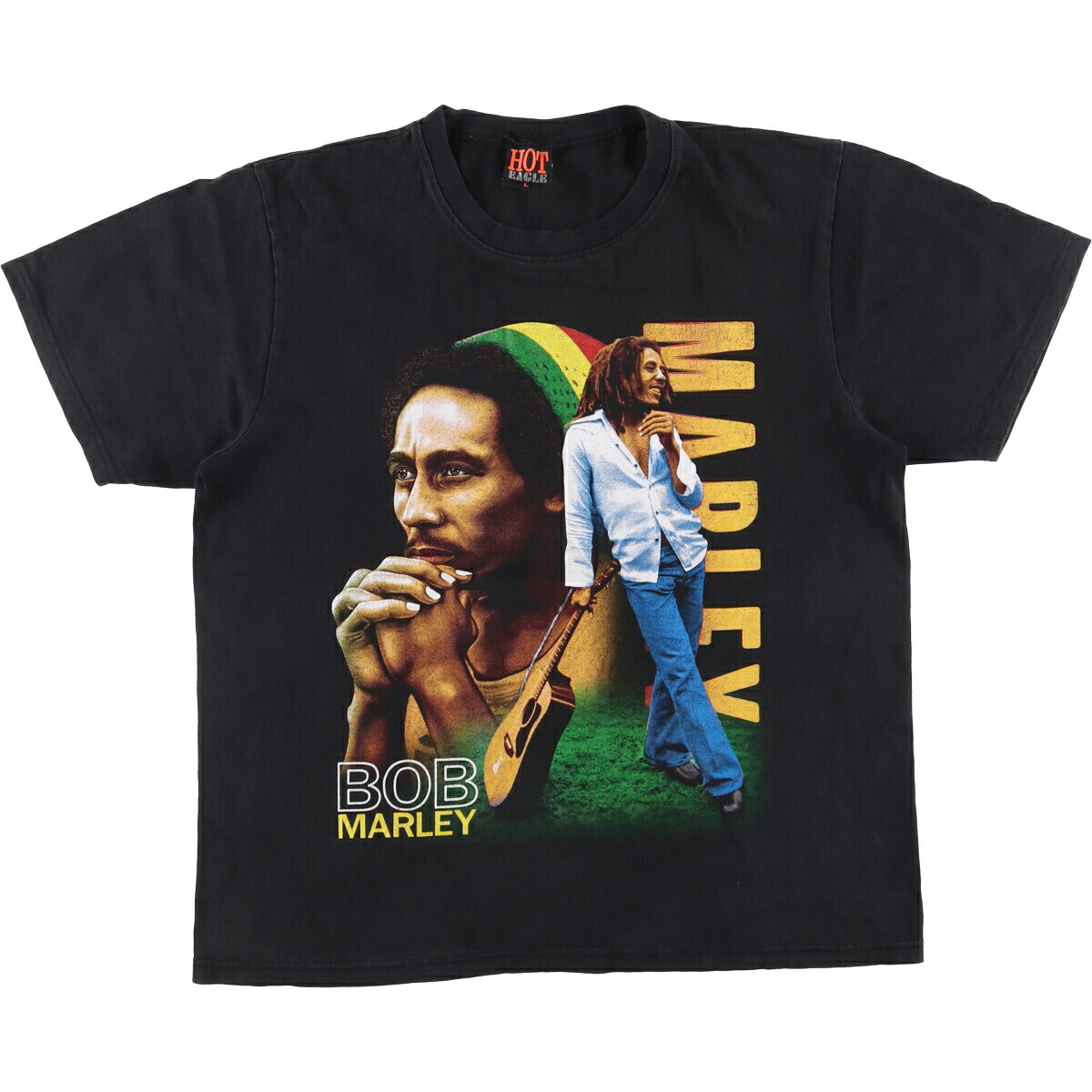 古着 HOT EAGLE BOB MARLEY ボブマーリー バンドTシャツ バンT メンズL相当 /eaa557133 【中古】 【250613】 【SS2606_30｜古着屋JAM