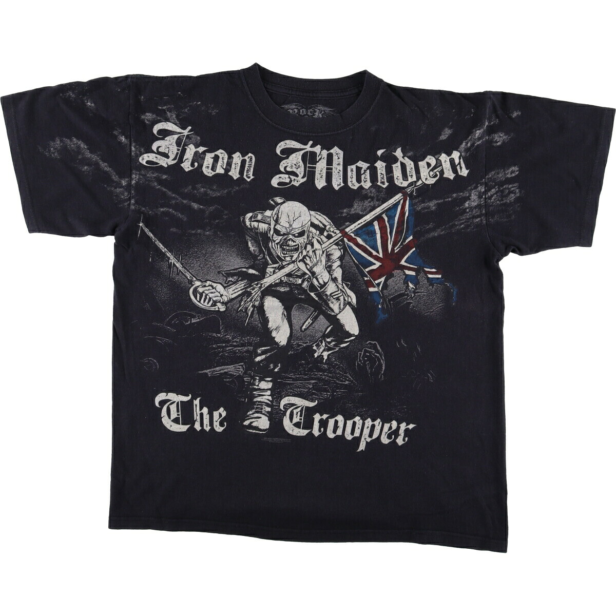古着 ROCK&REBELLION IRON MAIDEN アイアンメイデン ドクロ柄 スカル柄 バンドTシャツ バンT メンズL相当 /eaa557267 【中古】 【250626】 【SS2603_10】