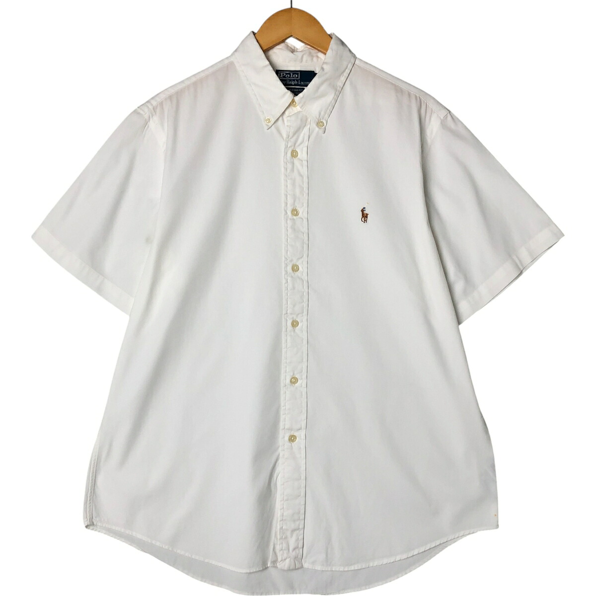 古着 ラルフローレン Ralph Lauren POLO by RALPH LAUREN CUSTOM FIT 半袖 ボタンダウンシャツ メンズL相当 /eaa557763 【中古】 【250623】 【SS2603_10】