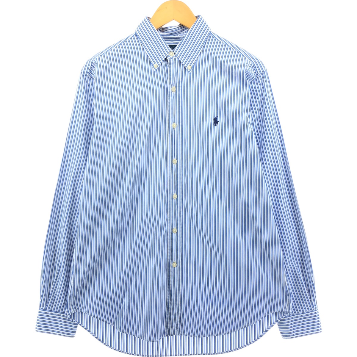 古着 ラルフローレン Ralph Lauren CLASSIC FIT クラシックフィット マルチストライプ 長袖 ボタンダウンストライプシャツ メンズM相当 /eaa557779 【中古】 【250617】 【SS2603_10】