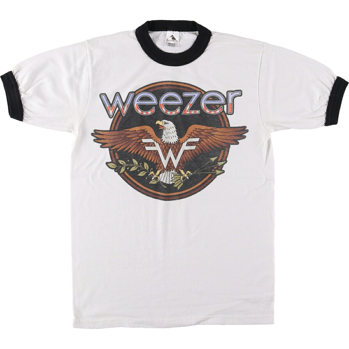 古着 AUGUSTA WEEZER ウィーザー 鷲柄 イーグル柄 リンガーTシャツ メンズS相当 /eaa558289 【中古】 【250618】