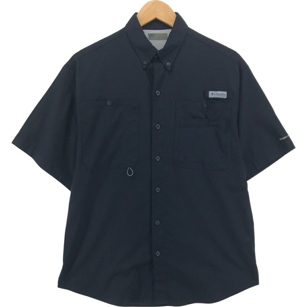 古着 コロンビア Columbia PFG OMNI-SHADE オムニシェイド リップストップ 半袖 フィッシングシャツ メンズXL相当 /eaa558376 【中古】 【250620】 【SS2603_30】