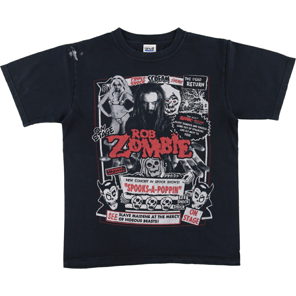 古着 アンビル Anvil ROB ZOMBIE ロブゾンビ バンドTシャツ バンT メンズS相当 /eaa558539 【中古】 【250618】 【SS2603_10】