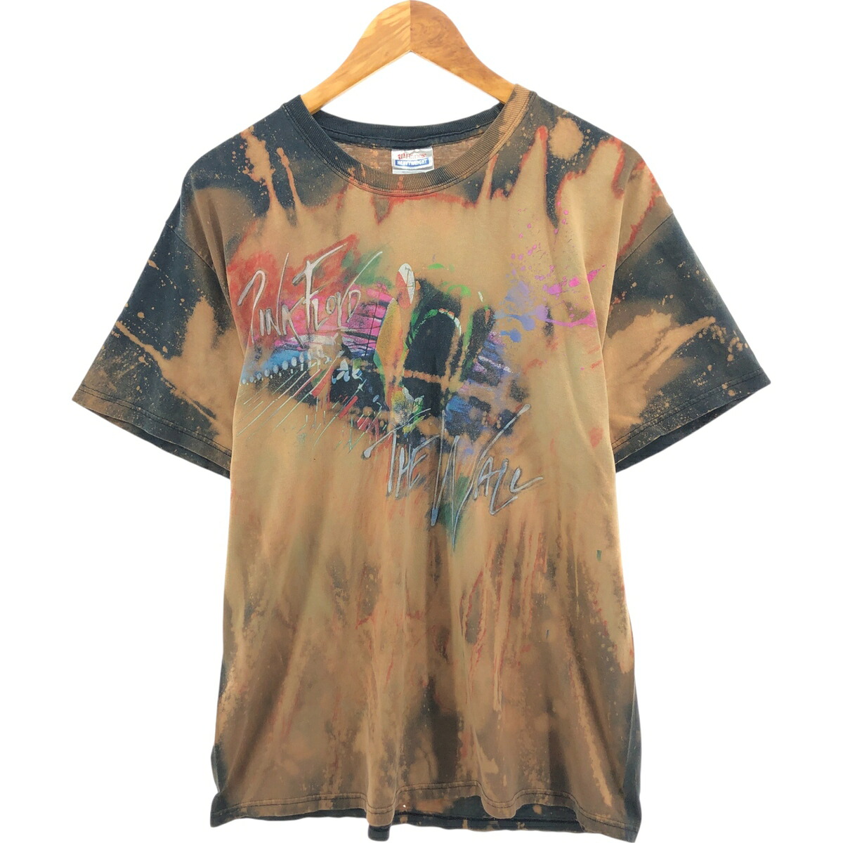 古着 00'S ヘインズ Hanes PINK FLOYD ピンクフロイド ブリーチ加工 バンドTシャツ バンT メンズL相当 /eaa560750 【中古】 【250630】 【SS2603_10】