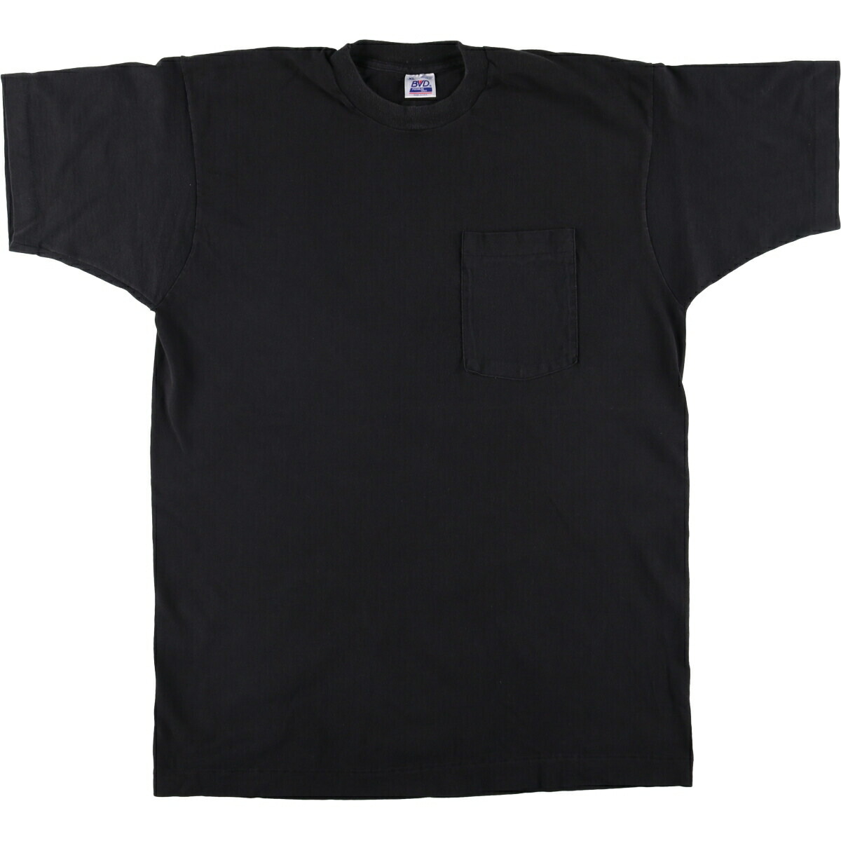 80s 90s USA製　胸ポケットTシャツ スーパーフェード　ブラック 楽天市場】デッドストック 80年代 USA製 B.V.D. ビーブイディー