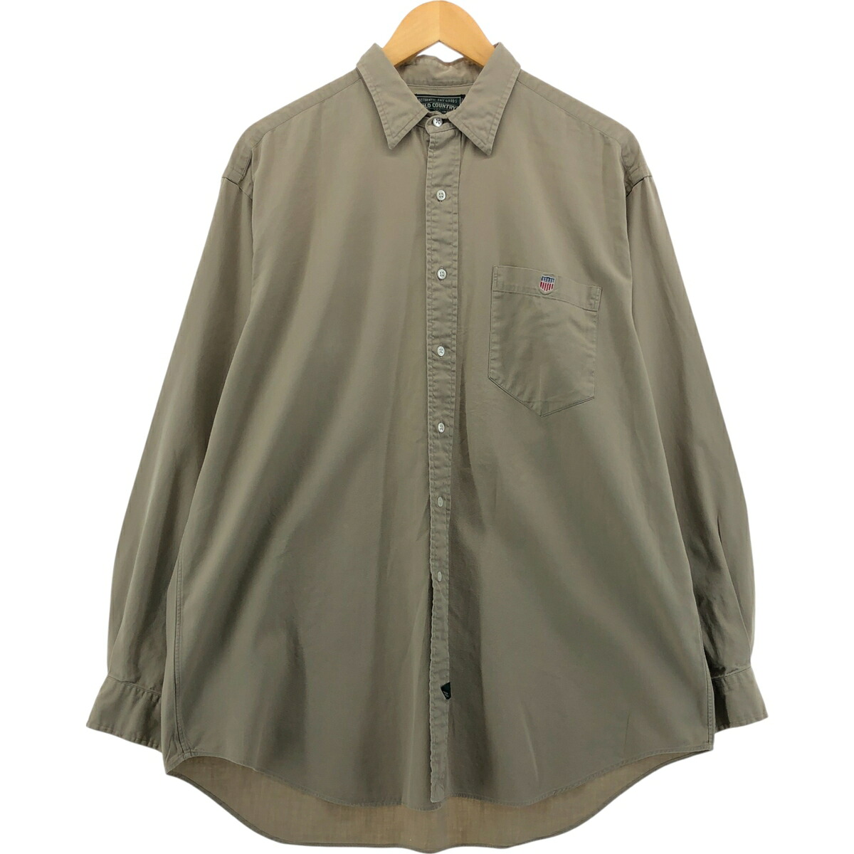 古着 80~90'S ラルフローレン Ralph Lauren POLO COUNTRY ポロカントリー 長袖 コットンシャツ メンズL相当 ヴィンテージ /eaa561538 【中古】 【250628】 【SS2603_10】