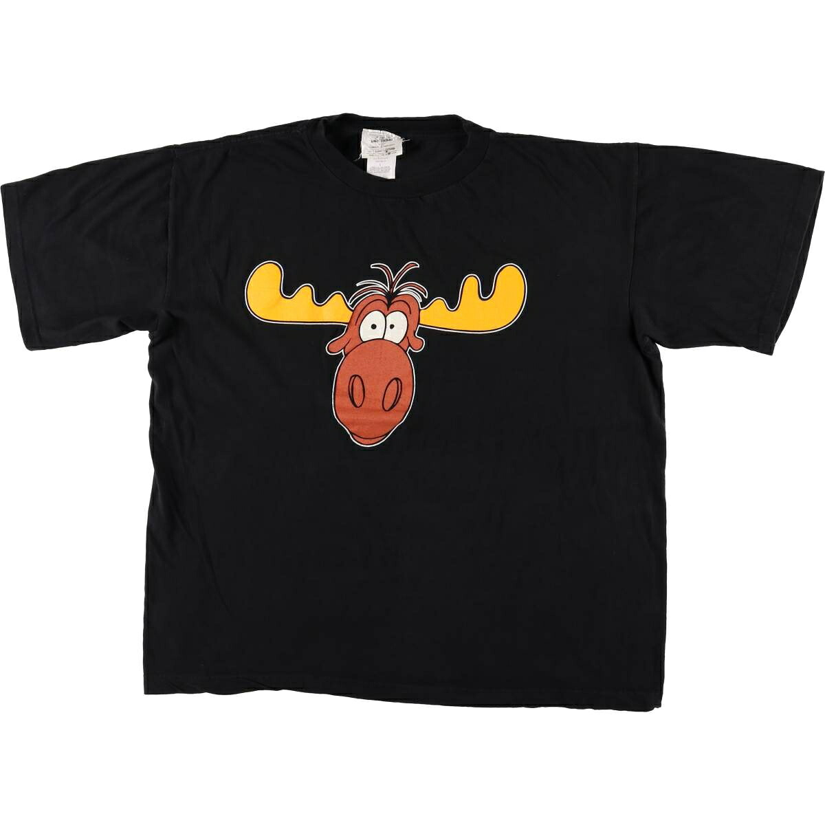 古着 00'S ユニバーサル UNIVERSAL ロッキーとブルウィンクルの大冒険 ブルウィンクル キャラクタープリントTシャツ メンズL相当 /eaa561621 【中古】 【250712】 【SS2606_30｜古着屋JAM 8,279円