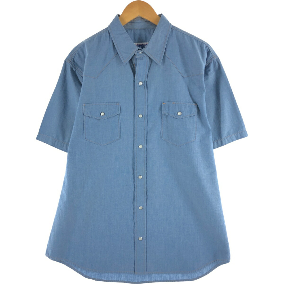 古着 ビッグスミス Big Smith ウエスタンヨーク 半袖 ワークシャツ メンズXL相当/eaa562692 【中古】 【250630】 【SS2603_30】