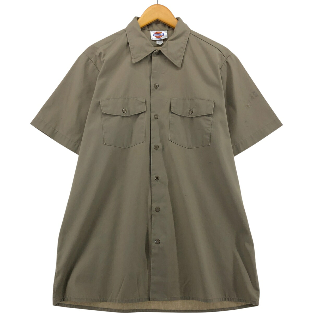古着 ディッキーズ Dickies 半袖 ワークシャツ ボックスシャツ USA製 メンズL相当/eaa562737 【中古】 【250628】 【SS2603_30】
