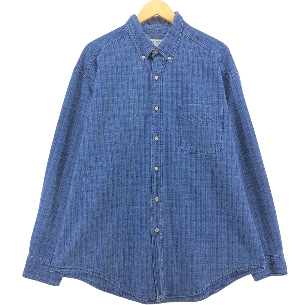 古着 90'S エルエルビーン L.L.Bean 長袖 ボタンダウンチェックシャツ USA製 メンズXL相当 ヴィンテージ /eaa562991 【中古】 【250629】 【SS2603_30】