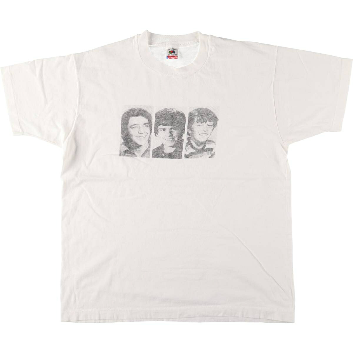 古着 90'S フルーツオブザルーム FRUIT OF THE LOOM 誰やねん プリントTシャツ USA製 メンズXL相当 ヴィンテージ /eaa563113 【中古】 【250704】 【SS2603_30】