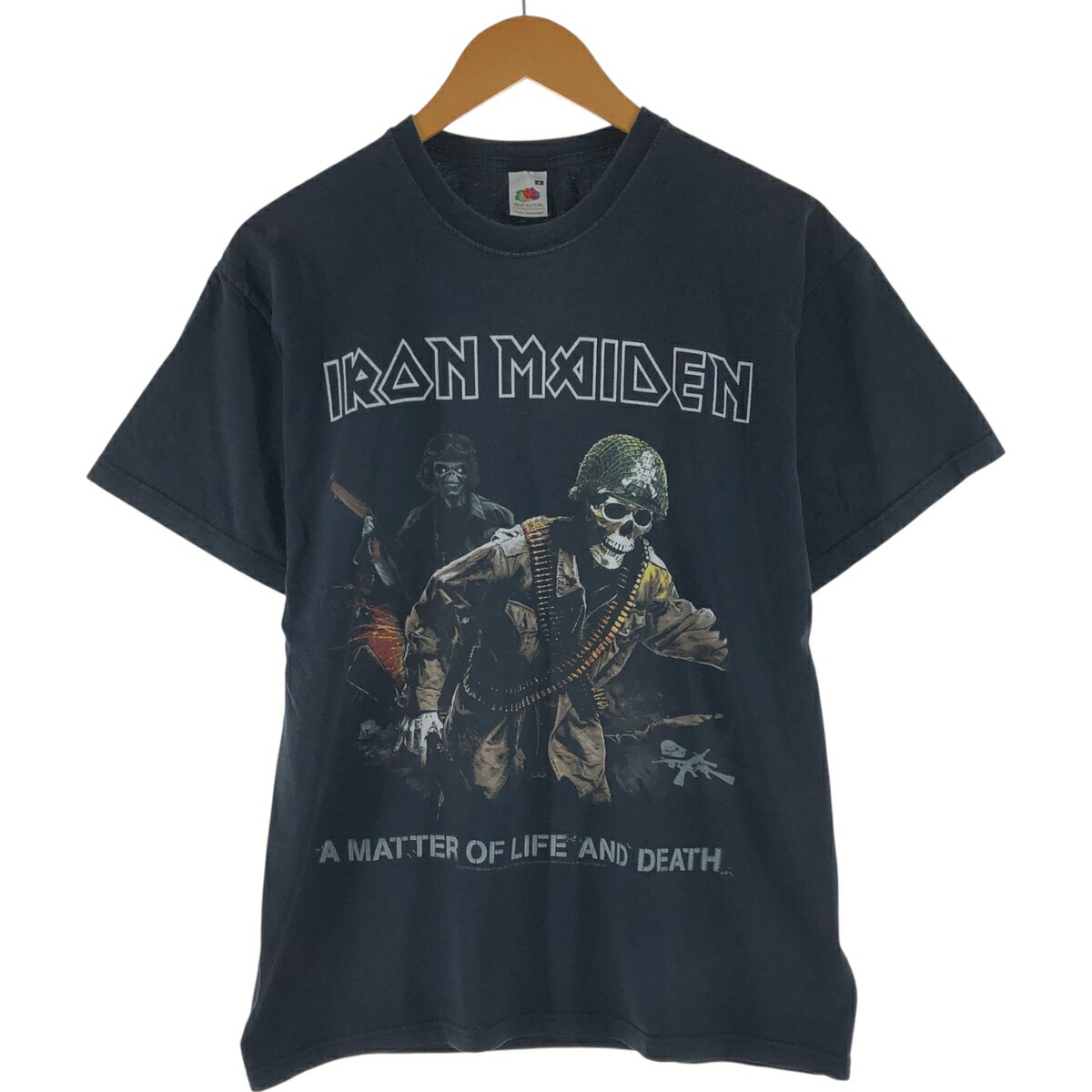 古着 00'S フルーツオブザルーム FRUIT OF THE LOOM IRON MAIDEN アイアンメイデン ドクロ柄 スカル柄 バンドTシャツ バンT メンズM相当 /eaa563194 【中古】 【250712】 【SS2606_30｜古着屋JAM