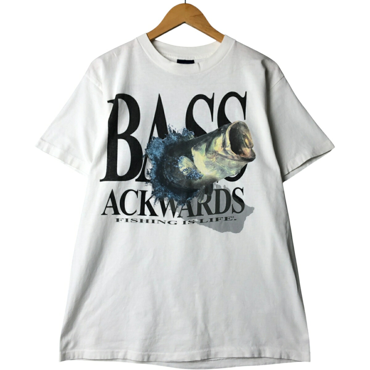 古着 90'S Big Ball Sports 魚柄 アニマルTシャツ USA製 メンズL相当 ヴィンテージ /eaa563668 【中古】 【250803】