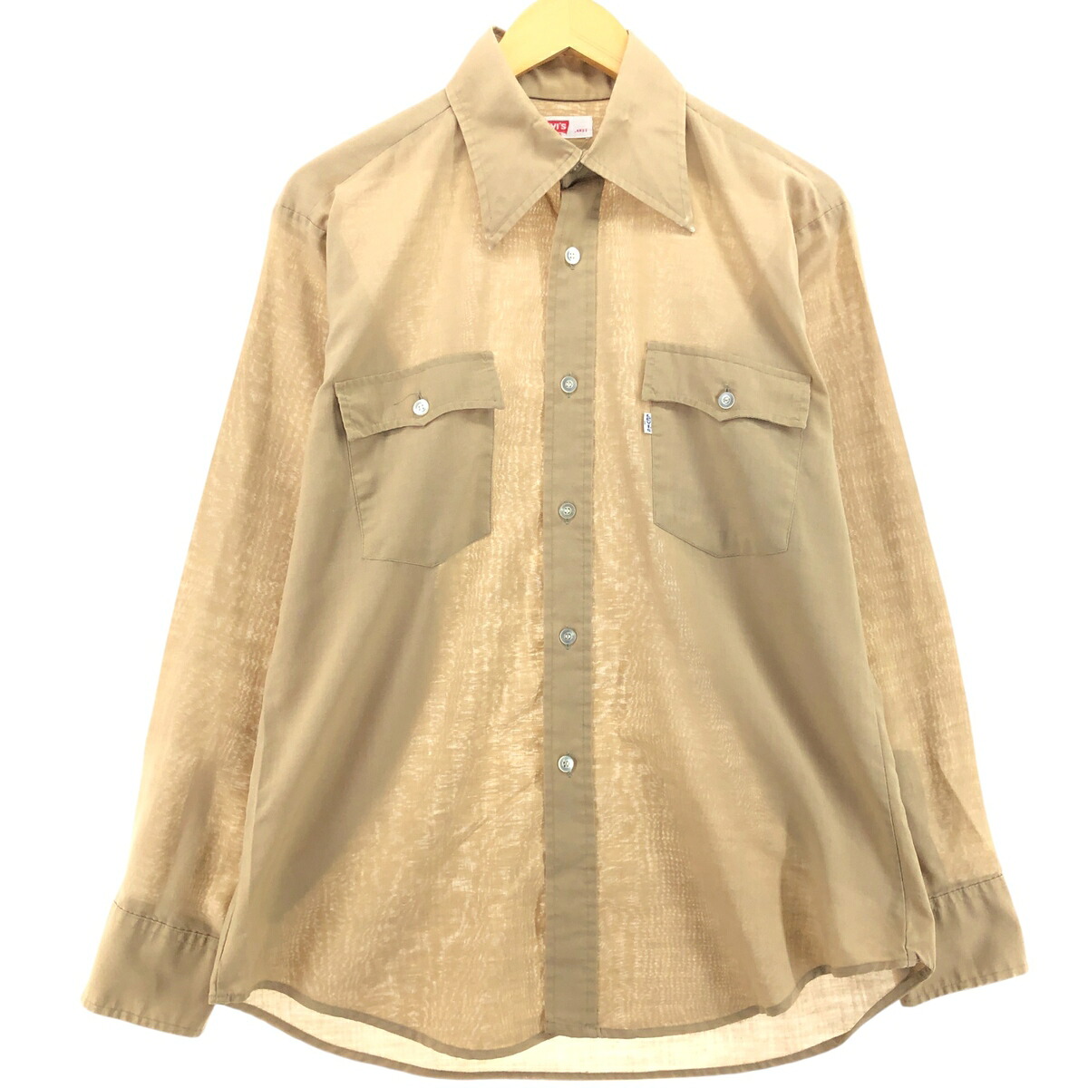 古着 70'S リーバイス Levi's 長袖 シャツ メンズL相当 ヴィンテージ /eaa564492 【中古】 【250714】 【SS2603_10】