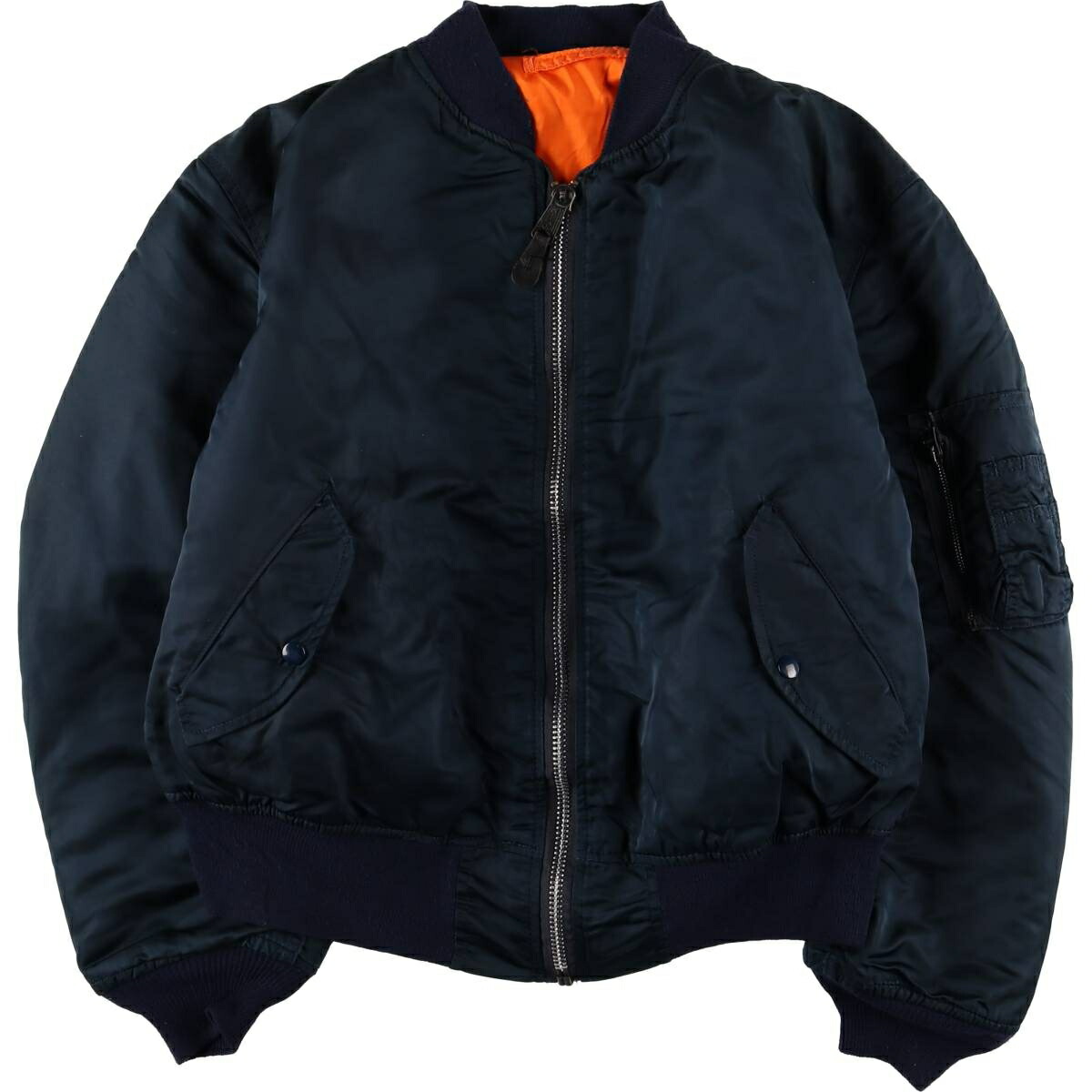 米国製 ALPHA アルファ MA-1 フライトジャケット M 70s 80s 80s ALPHAアルファ MA-1 フライトジャケット ボルドー S