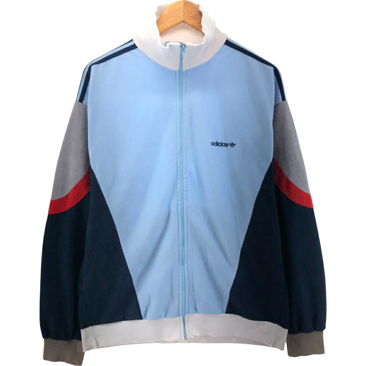 古着 70~80'S アディダス adidas ジャージ パイル地 トラックジャケット フランス製 メンズL相当 ヴィンテージ /eaa564966 【中古】 【250718】 【SS2603_10】 13,980円
