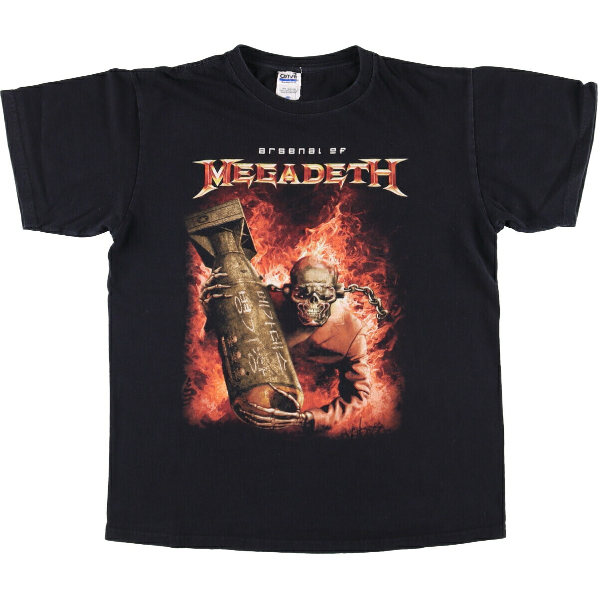 古着 アンビル Anvil MEGADETH メガデス ドクロ柄 スカル柄 バンドTシャツ バンT メンズM相当 /eaa565038 【中古】 【250707】 【SS2603_10】