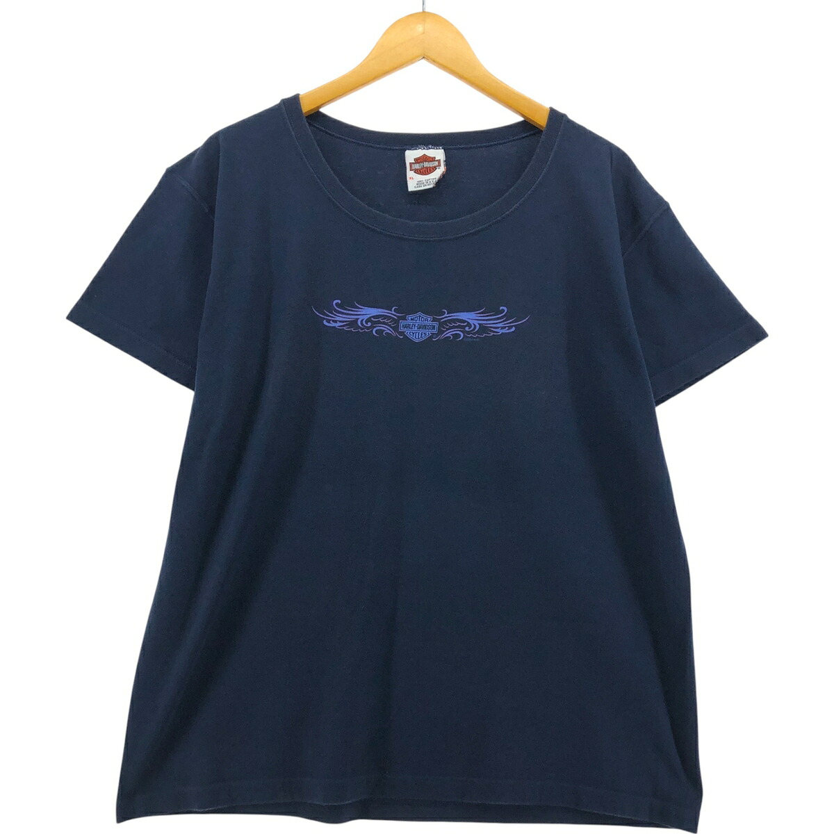 古着 00'S ハーレーダビッドソン Harley-Davidson モーターサイクル バイクTシャツ USA製 レディースXL相当 /eaa565930 【中古】 【250707】 【Elulu/エルル】 【SS2603_50】