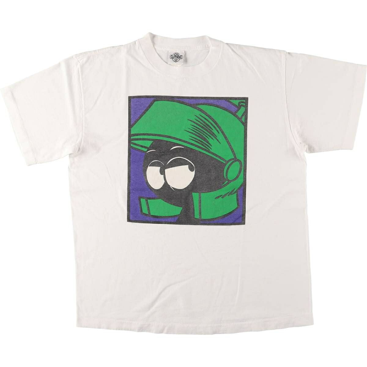 古着 90'S アクメクロージング ACME CLOTHING LOONEY TUNES ルーニーテューンズ Marvin the Martian マービンザマーシャン アニメ キャラクタープリントTシャツ USA製 メンズXL相当 ヴィンテージ /eaa567091 【中古】 【250721】