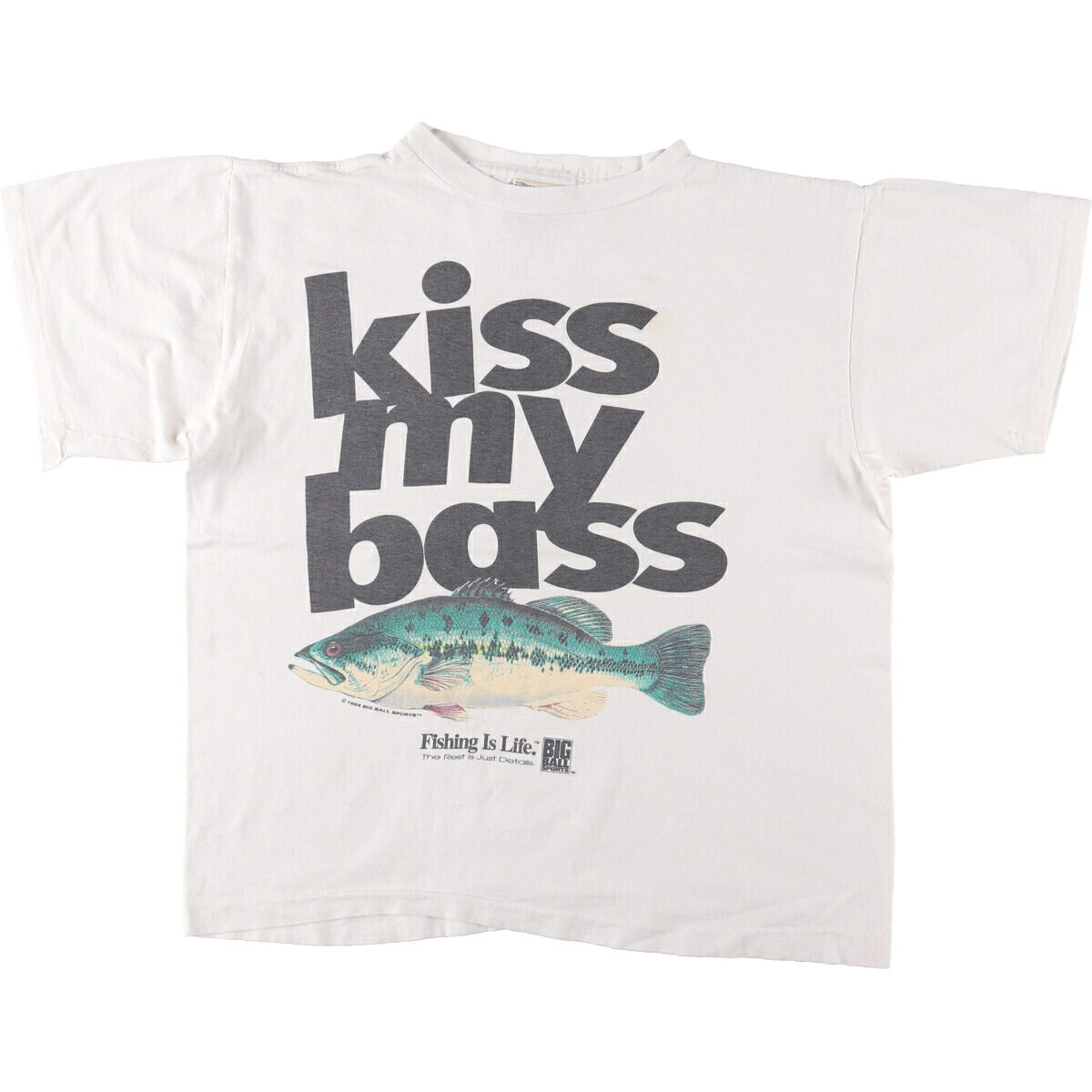古着 90'S アローレ ALORE 魚柄 アニマルTシャツ USA製 メンズL相当 ヴィンテージ /eaa567576 【中古】 【250721】