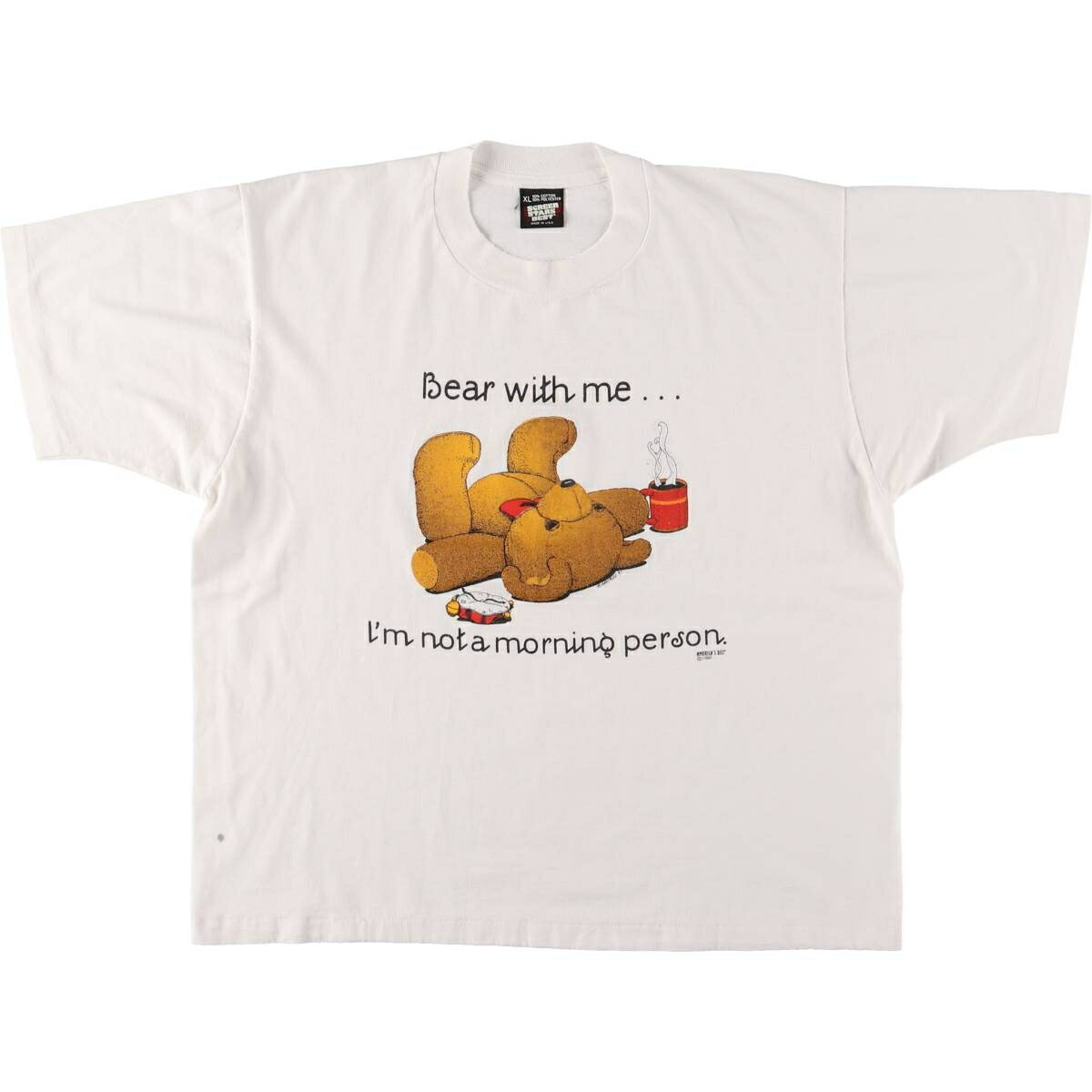 古着 90'S スクリーンスターズ SCREEN STARS テディベア プリントTシャツ USA製 メンズXL相当 ヴィンテージ /eaa567795 【中古】 【250721】 【SS2603_30】