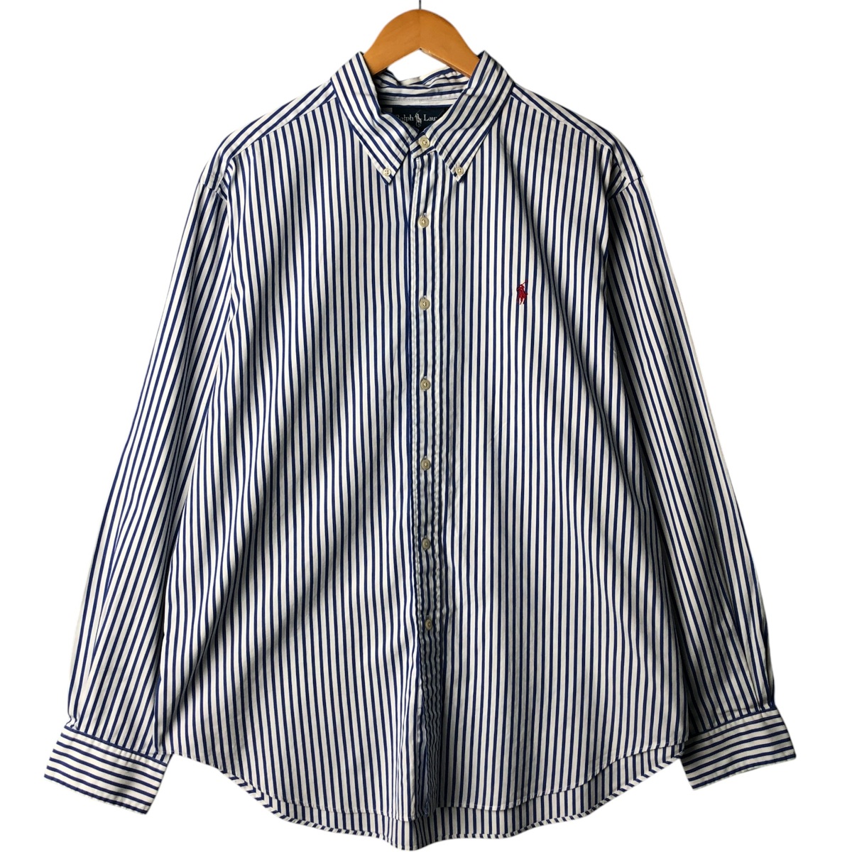 古着 ラルフローレン Ralph Lauren CLASSIC FIT 長袖 ボタンダウンストライプシャツ メンズXL相当 /eaa568442 【中古】 【250720】 【SS2603_10】