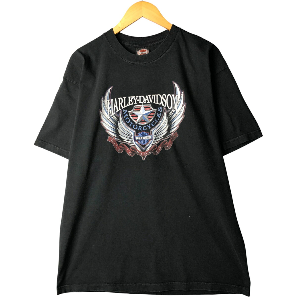 古着 00'S ハーレーダビッドソン Harley-Davidson モーターサイクル バイクTシャツ USA製 メンズXL相当 /eaa568533 【中古】 【250811】