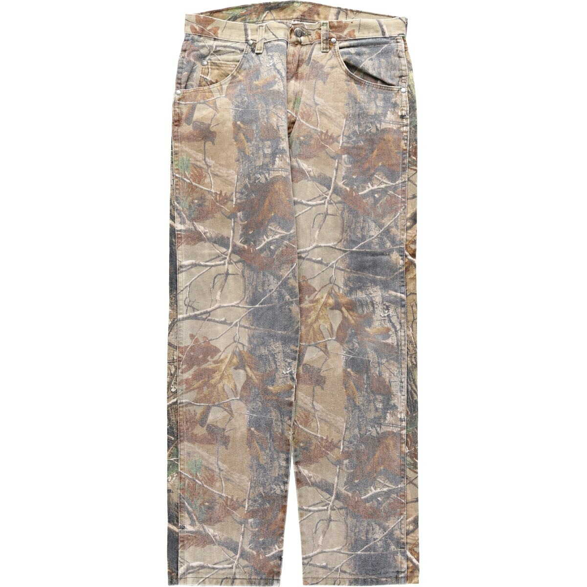 古着 ラングラー Wrangler PRO GEAR リアルツリーカモ テーパードデニムパンツ メンズw32相当 /eaa569490 【中古】 【260404】｜古着屋JAM