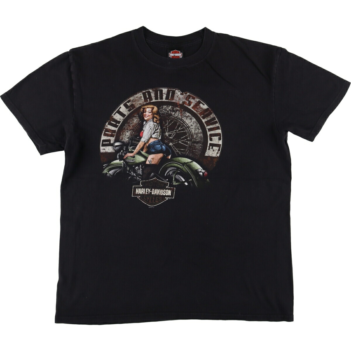 00s ハーレーダビッドソン ガール エロ ノースリーブ Tシャツ tee 古着 eaa570027_01.jpg