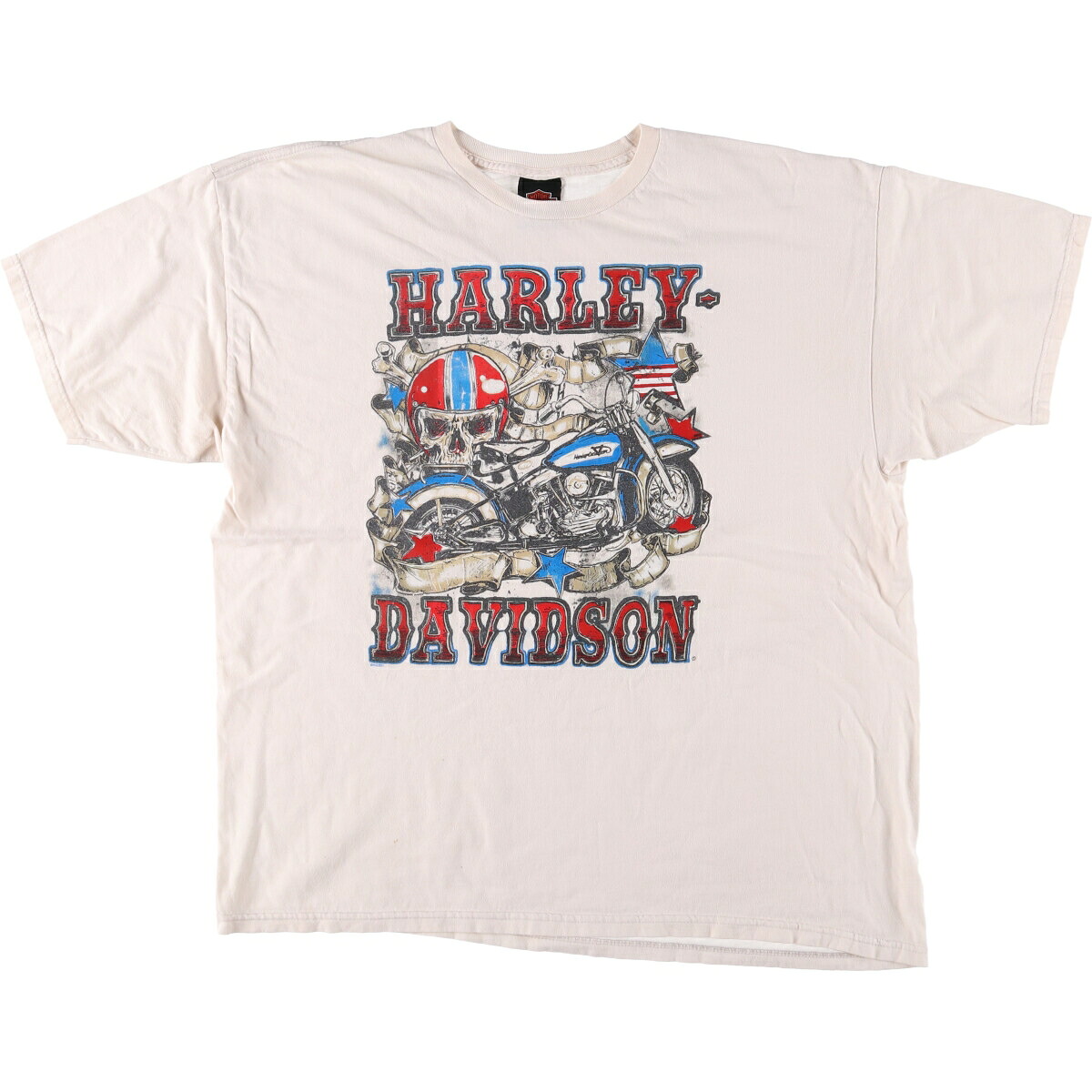 古着 ハーレーダビッドソン Harley-Davidson ドクロ柄 スカル柄 モーターサイクル バイクTシャツ メンズXXL相当 /eaa570981 【中古】 【250807】
