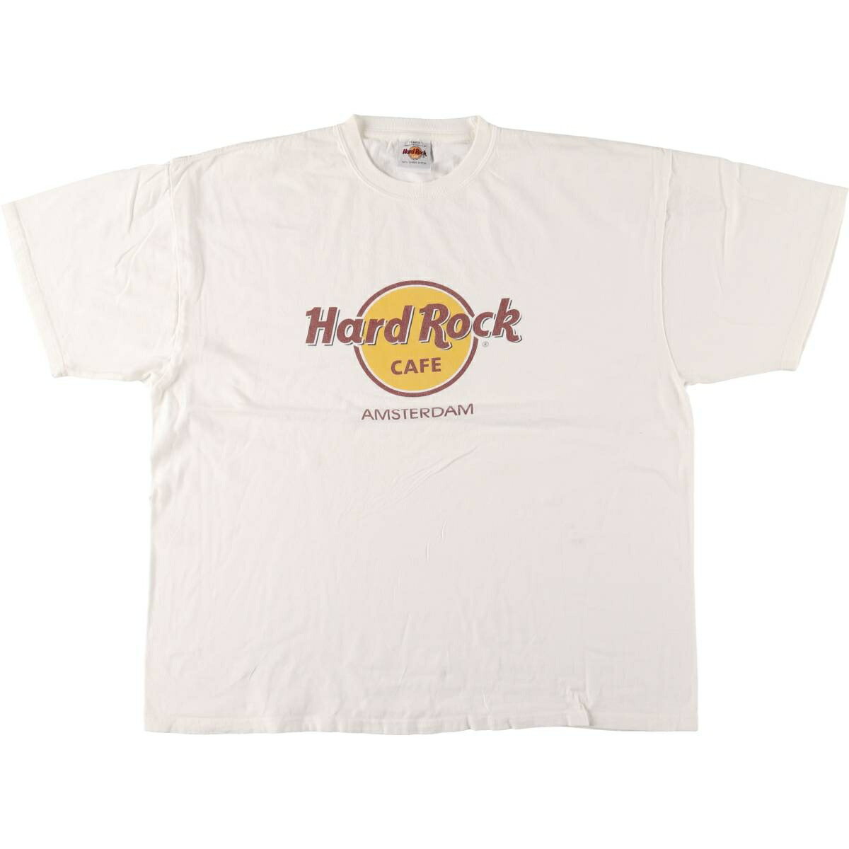 古着 HARD ROCK CAFE AMSTERDAM ハードロックカフェ アムステルダム アドバタイジングTシャツ メンズXL相当 /eaa571062 【中古】 【250808】