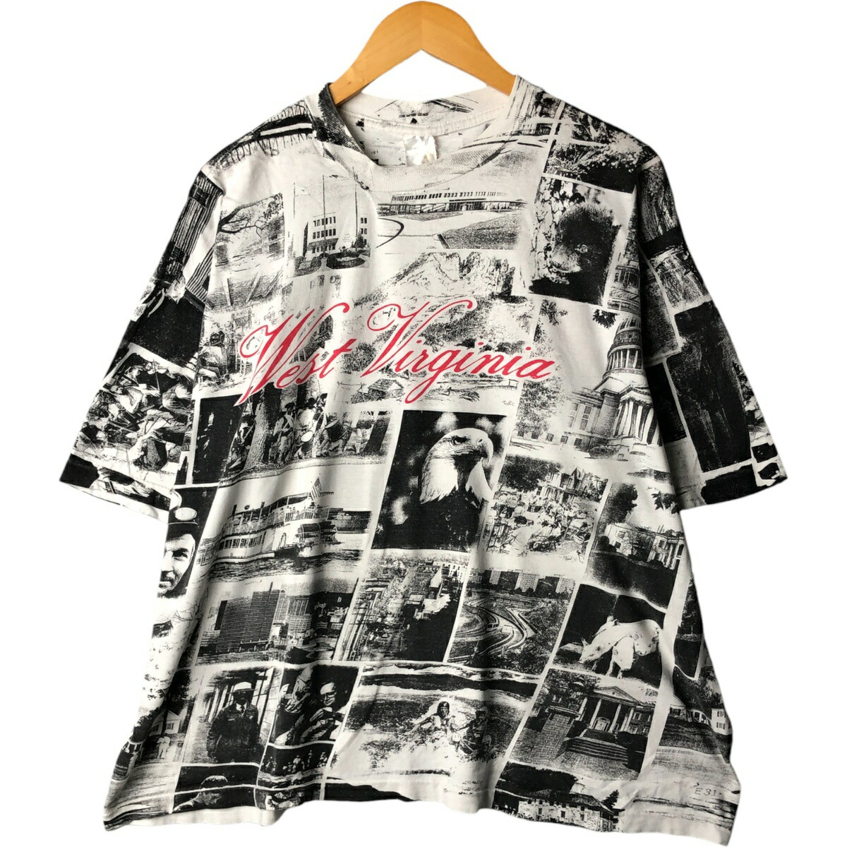 古着 ~90'S オールオーバープリント フォトTシャツ メンズXL相当 ヴィンテージ /eaa571160 【中古】 【250811】 【SS2603_30】