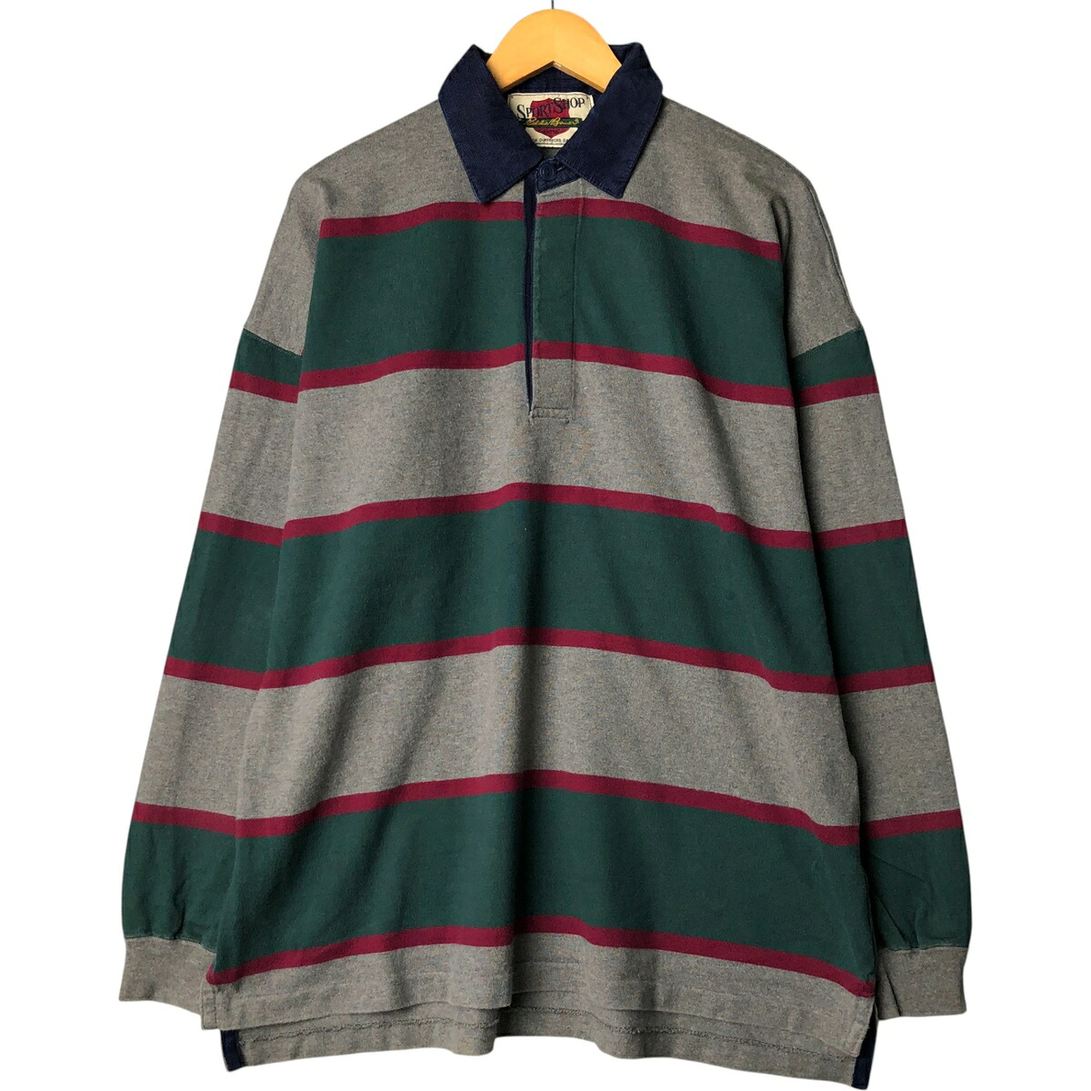 古着 90'S~ エディーバウアー Eddie Bauer マルチボーダー 長袖 ラガーシャツ メンズXL相当 ヴィンテージ /eaa571575 【中古】 【250821】 【SS2603_10】