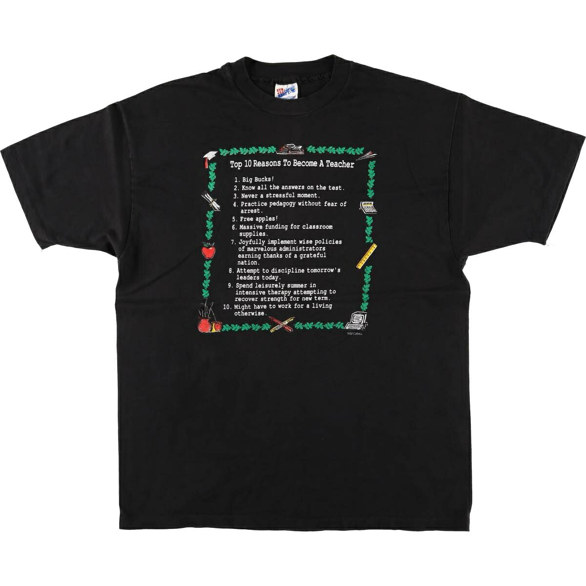 古着 90'S ヘインズ Hanes BEEFY-T メッセージプリントTシャツ USA製 メンズXL相当 ヴィンテージ /eaa571747 【中古】 【250727】 【SS2603_30】