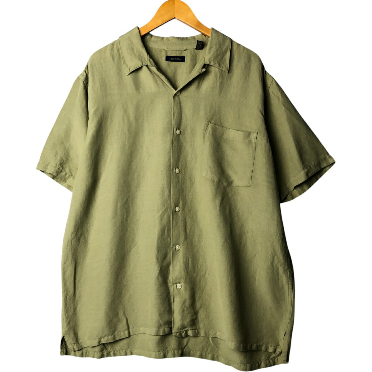 古着 CLUB ROOM 半袖 オープンカラー レーヨン×リネンシャツ ボックスシャツ メンズXL相当 /eaa572087 【中古】 【250809】