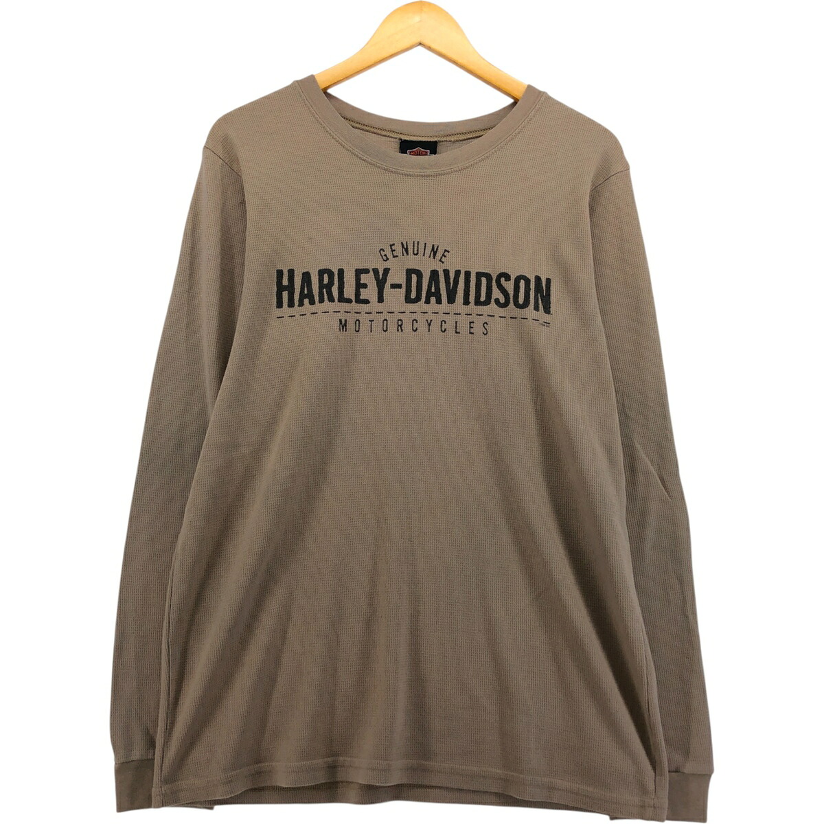 古着 00'S ハーレーダビッドソン Harley-Davidson サーマルロンT ワッフル USA製 メンズXL相当 /eaa572692 【中古】 【250729】 【SS2603_30】