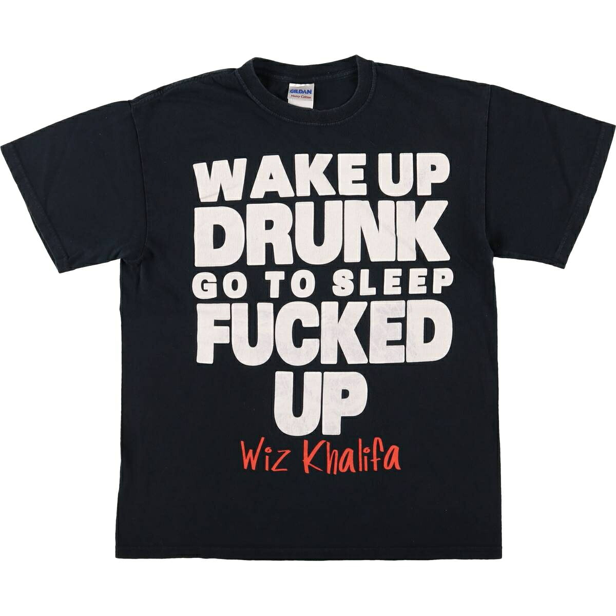 古着 ギルダン GILDAN Wiz Khalifa ウィズ カリファ ラップTシャツ ラップT メンズM相当 /eaa573185 【中古】 【250817】