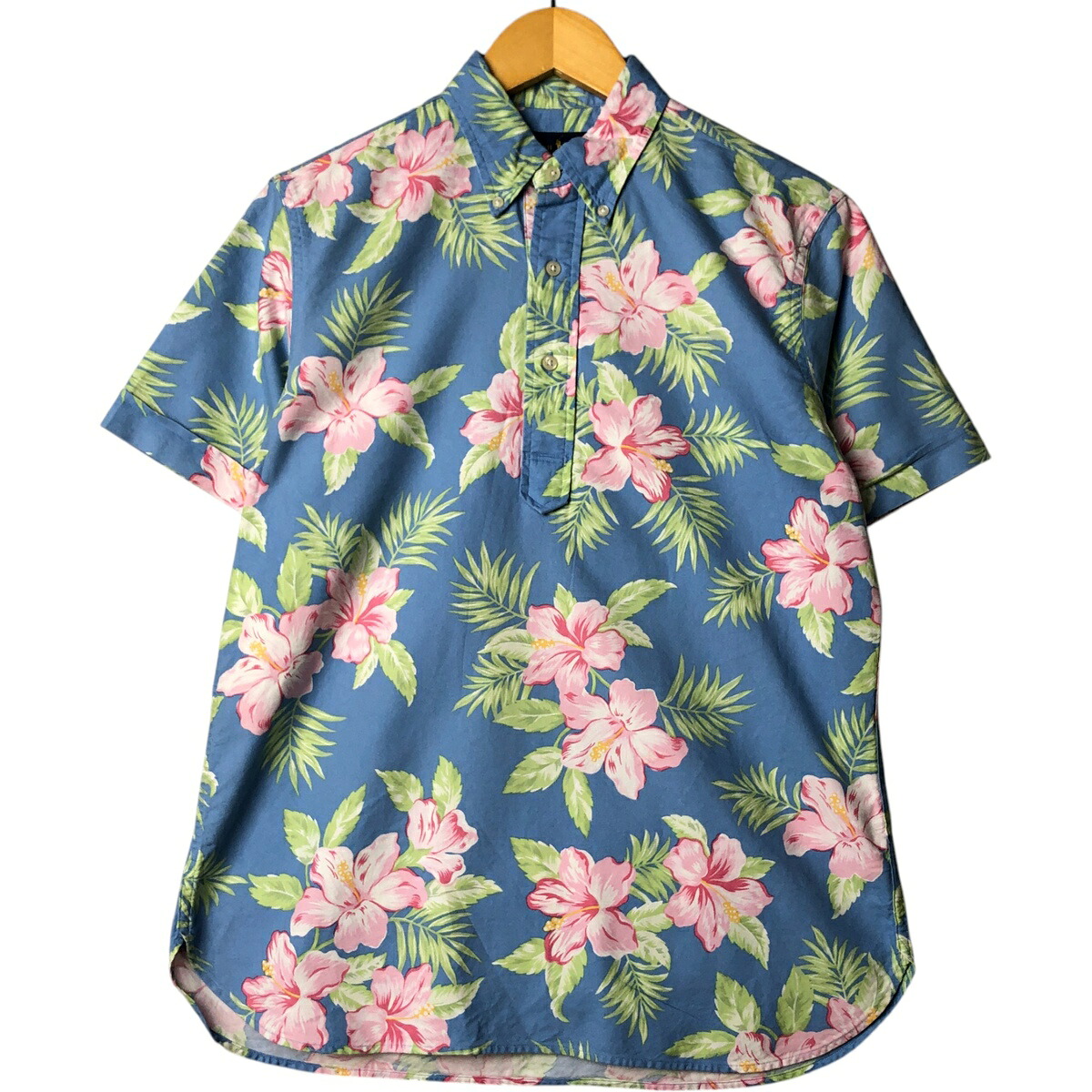 古着 ラルフローレン Ralph Lauren 総柄 ボタニカル柄 プルオーバー ボタンダウン ハワイアンアロハシャツ メンズS相当 /eaa573193 【中古】 【250822】 【ADEL/アデル】