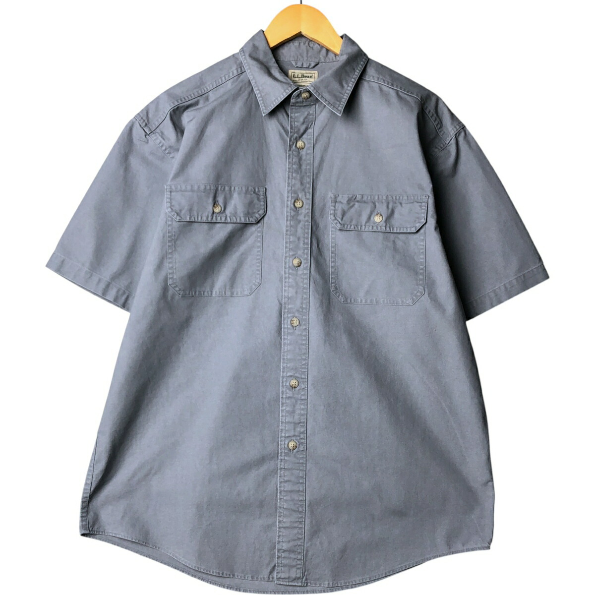古着 90~00'S エルエルビーン L.L.Bean TRADITIONAL FIT 半袖 コットンシャツ メンズM相当 ヴィンテージ /eaa575004 【中古】 【250809】
